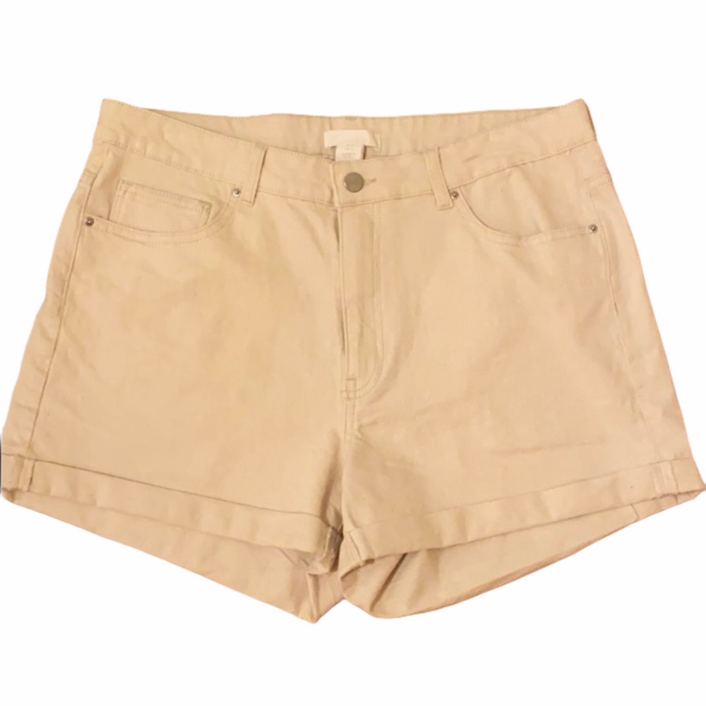H&M High-Waist Cuffed Shorts